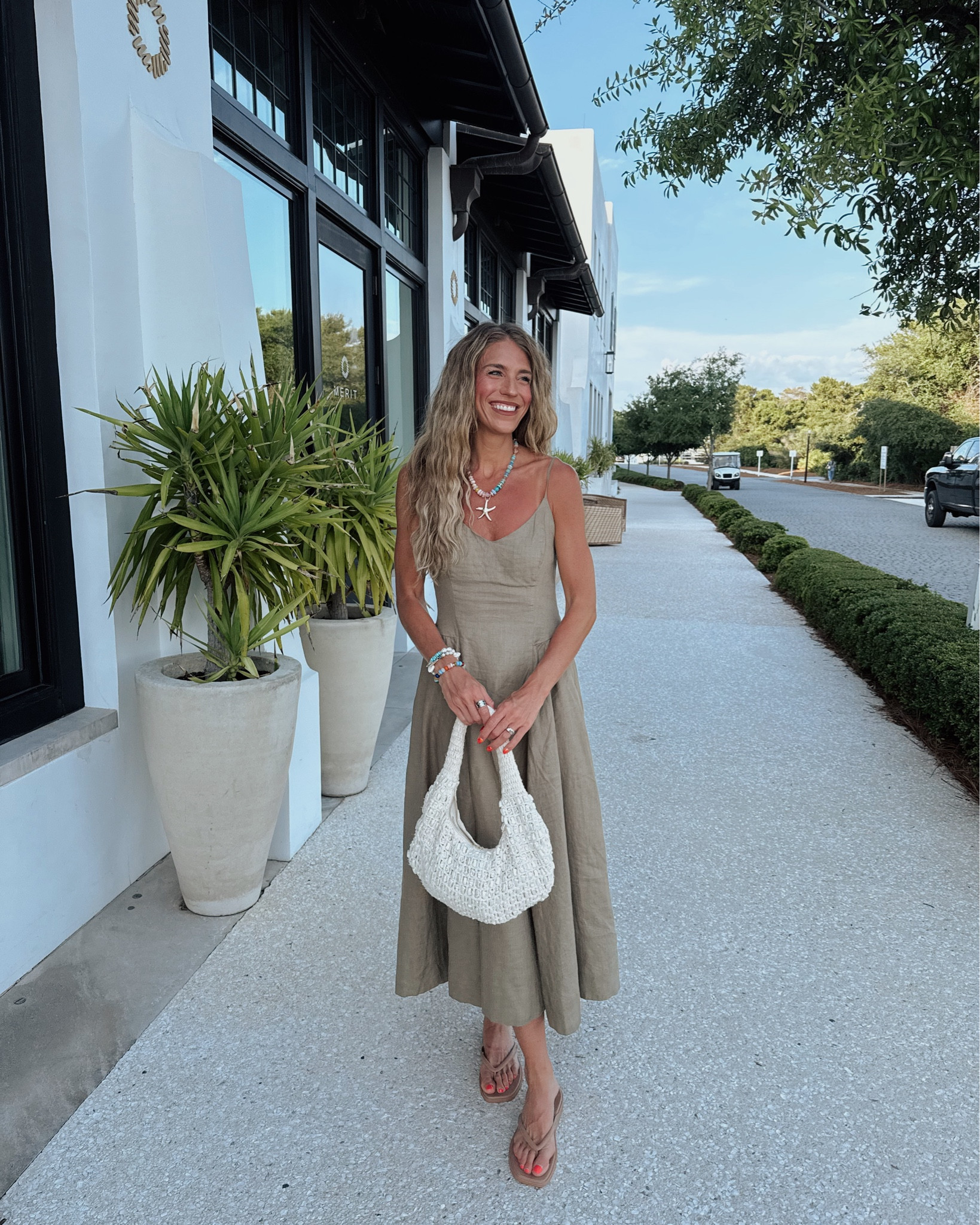 This linen dress was PERFECT! So flowy and runs tts. I am usually a 6 in Aritzia. 

Code BELL20 gets you 20% off bag and jewelry for a limited time. 


#LTKTravel #LTKSeasonal