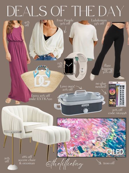 Today’s deals! 

Extra 20% off Dolce and Gabana straw tote code: EXTRA20. Apple Watch sale. Free people sweater. Lululemon. Flare leggings. Yoga pants. Crockpot for the big game! Super Bowl TV sale. Accent chair and ottoman. Modern home. Drink table. False eyelashes 20% off code: 662998. (Non adhesive).


#LTKsalealert #LTKhome #LTKunder100