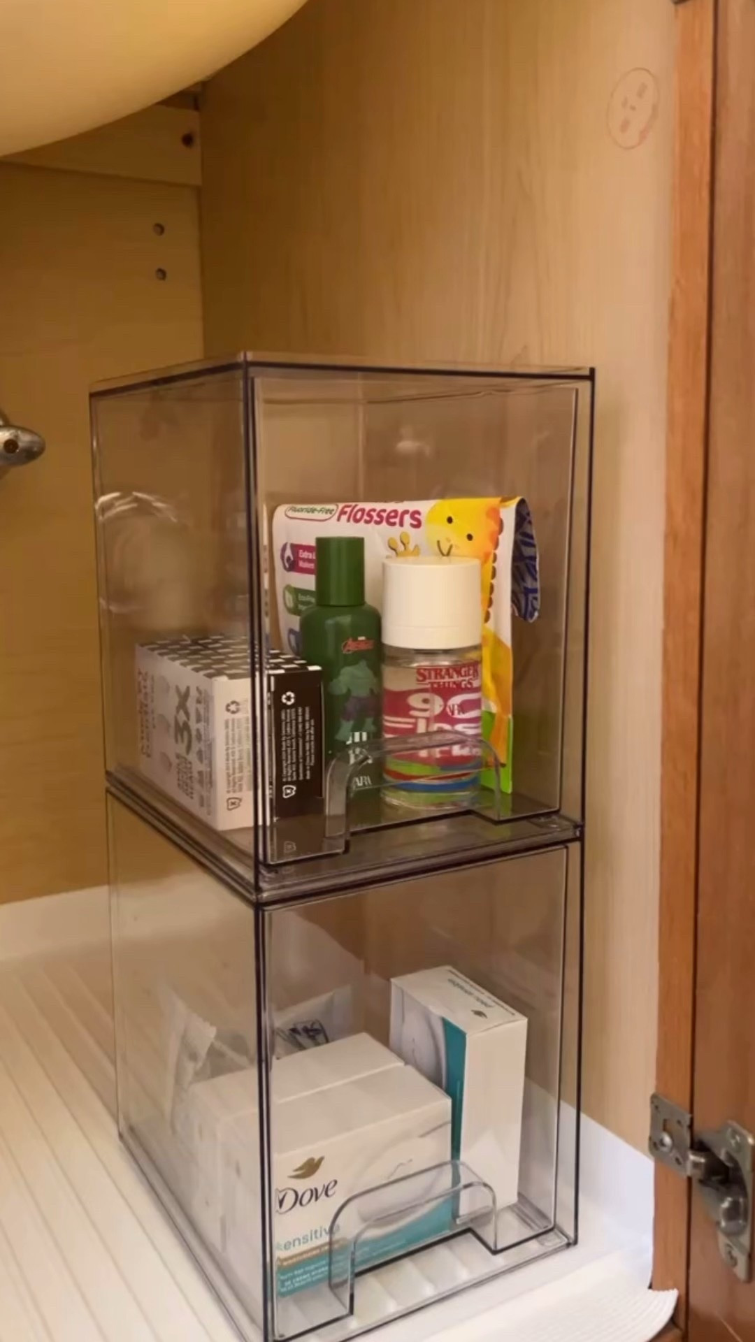 under sink storage! 