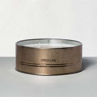 Holiday Tin Candle Cypress & Pine - Hearth & Hand™ with Magnolia | Target