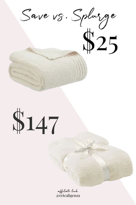 Save vs splurge - Barefoot Dreams blanket for $147 or Walmart knit blanket for $25 🤗 

Barefoot dreams inspired blanket // cream throw blanket // knit blanket // soft throw blanket 

#LTKFind #LTKhome #LTKunder50