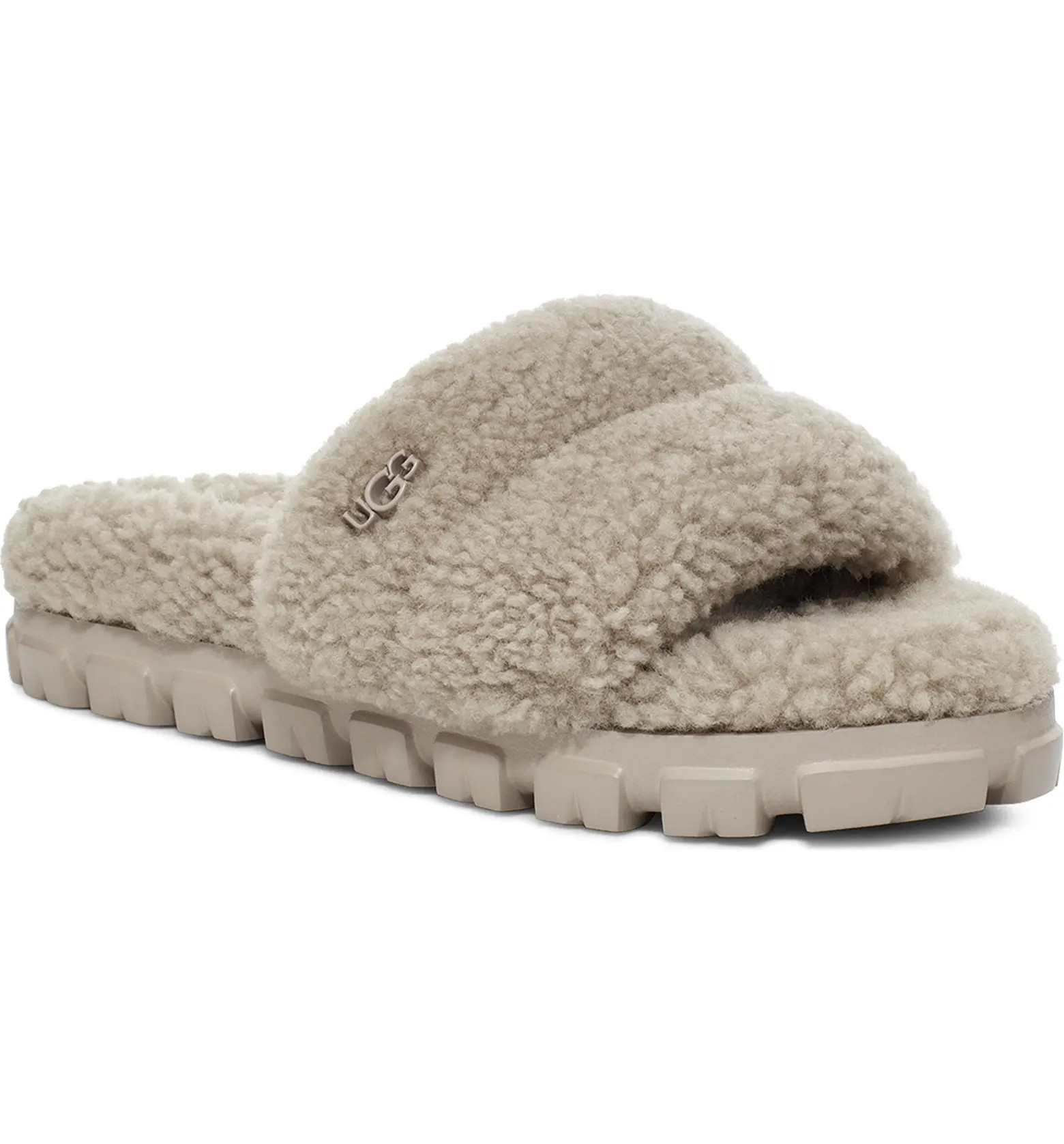Cozetta Curly Genuine Shearling Slide Slipper (Women) | Nordstrom