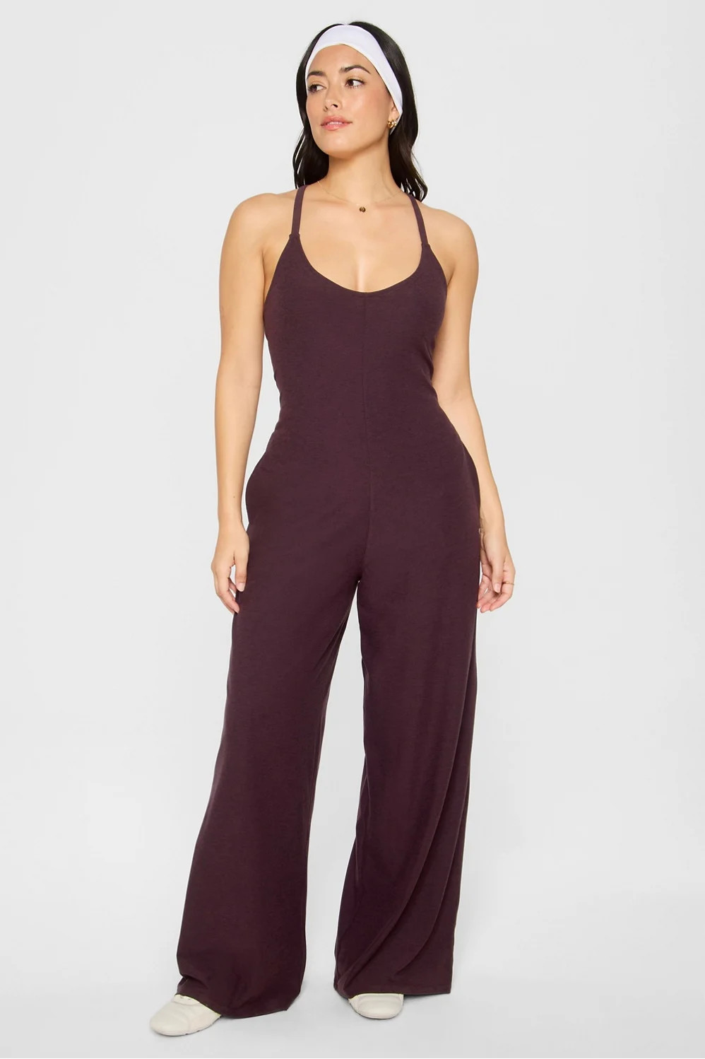 Cloud Jersey Wide Leg Onesie | Fabletics