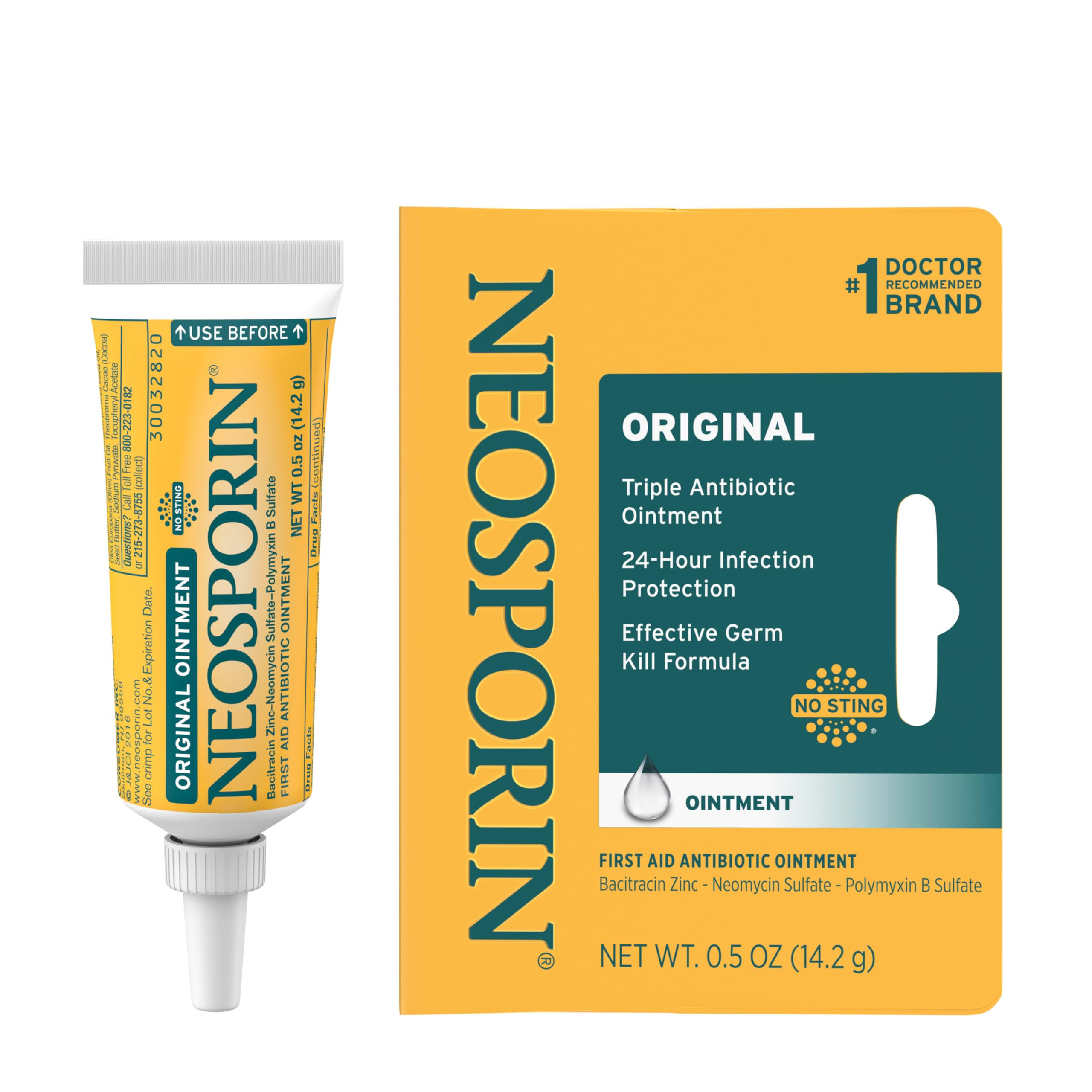 Neosporin Original First Aid Antibiotic Ointment with Bacitracin Zinc for Infection Protection, W... | Amazon (US)