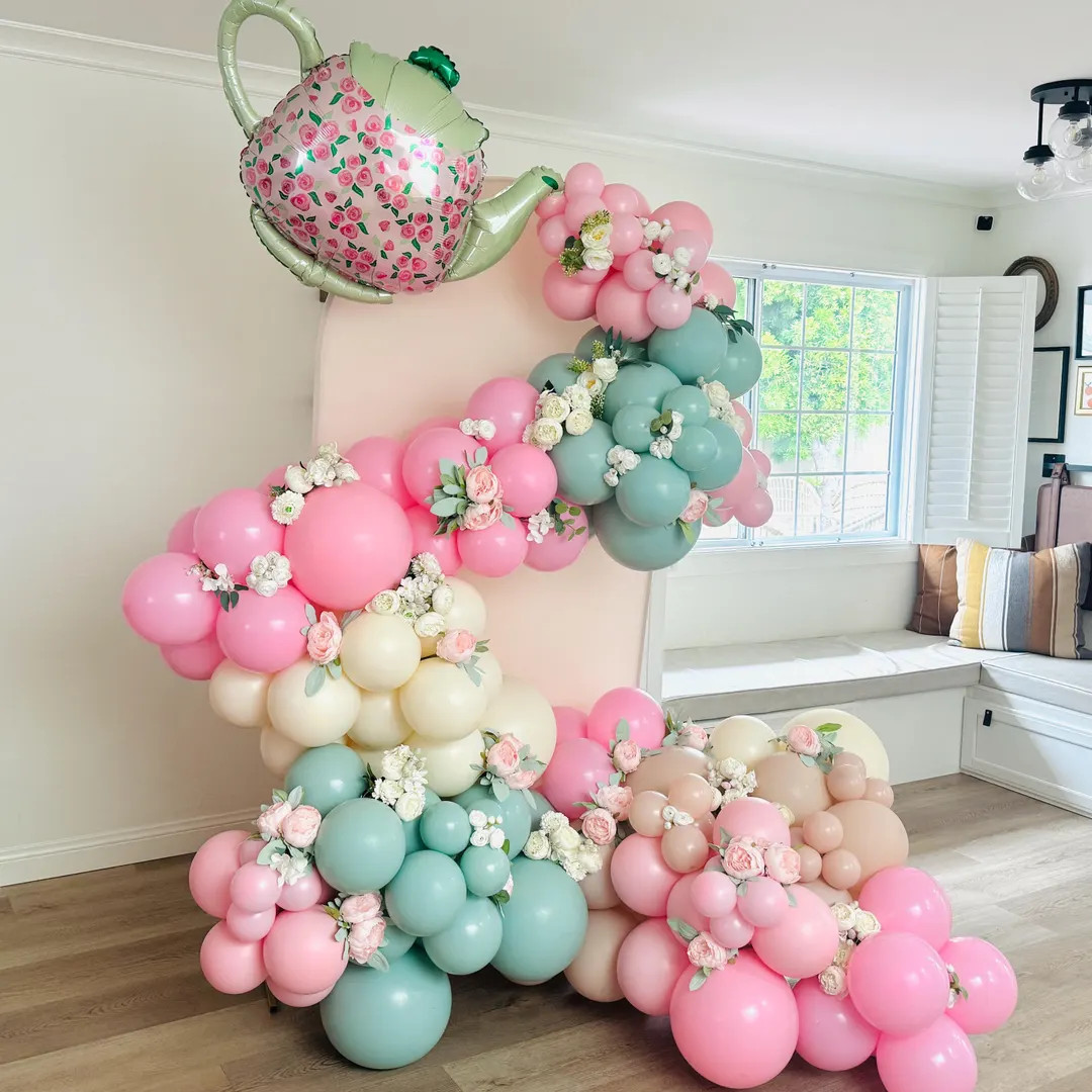 Tea Party Balloon Garland Kit | Let’s Partea | Tea for Two | Baby Shower Balloons | Tea Party B... | Etsy (US)