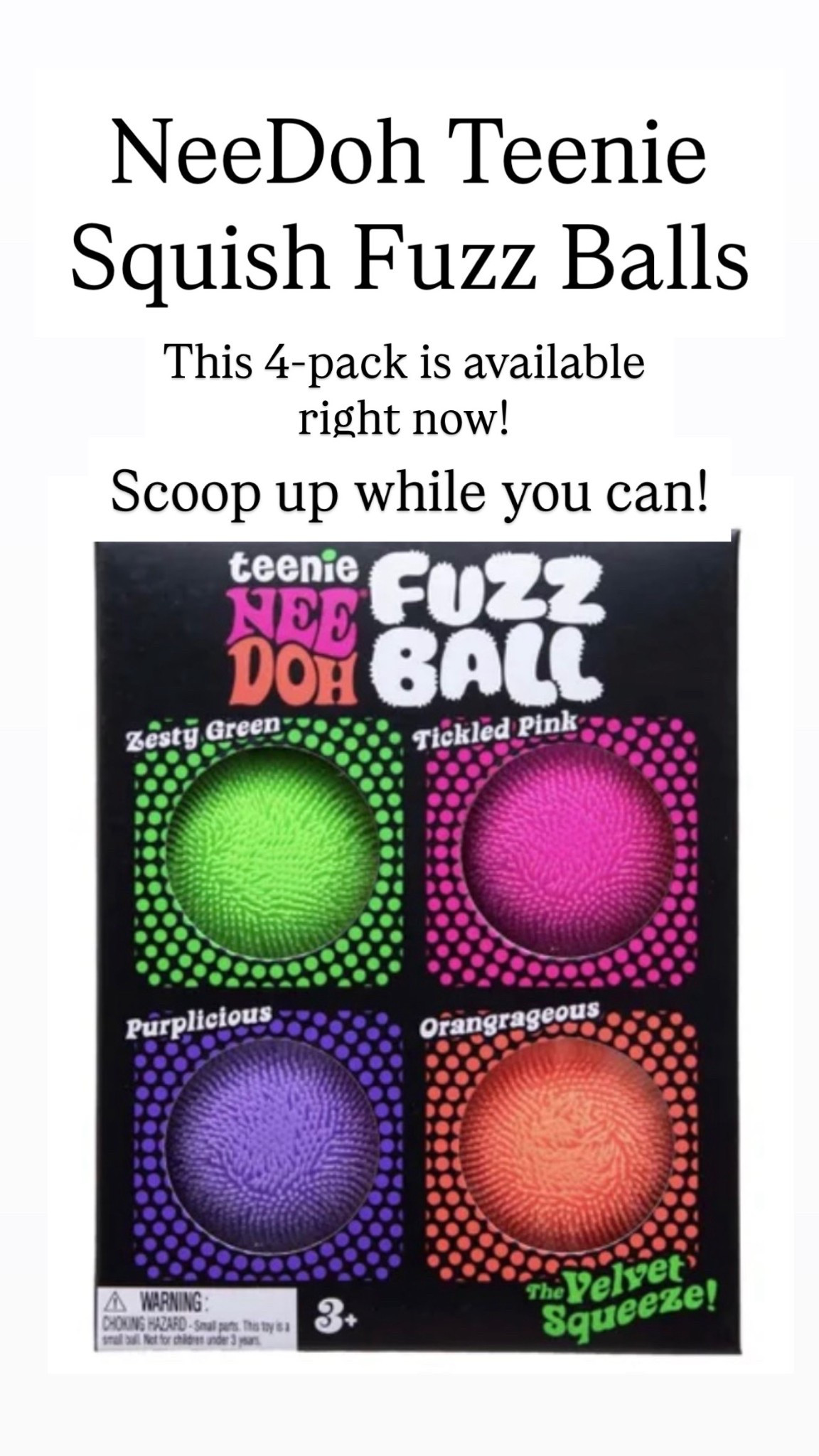 Nee Doh Teenie Sensory Stress Relieving Fuzz Balls

#LTKKids