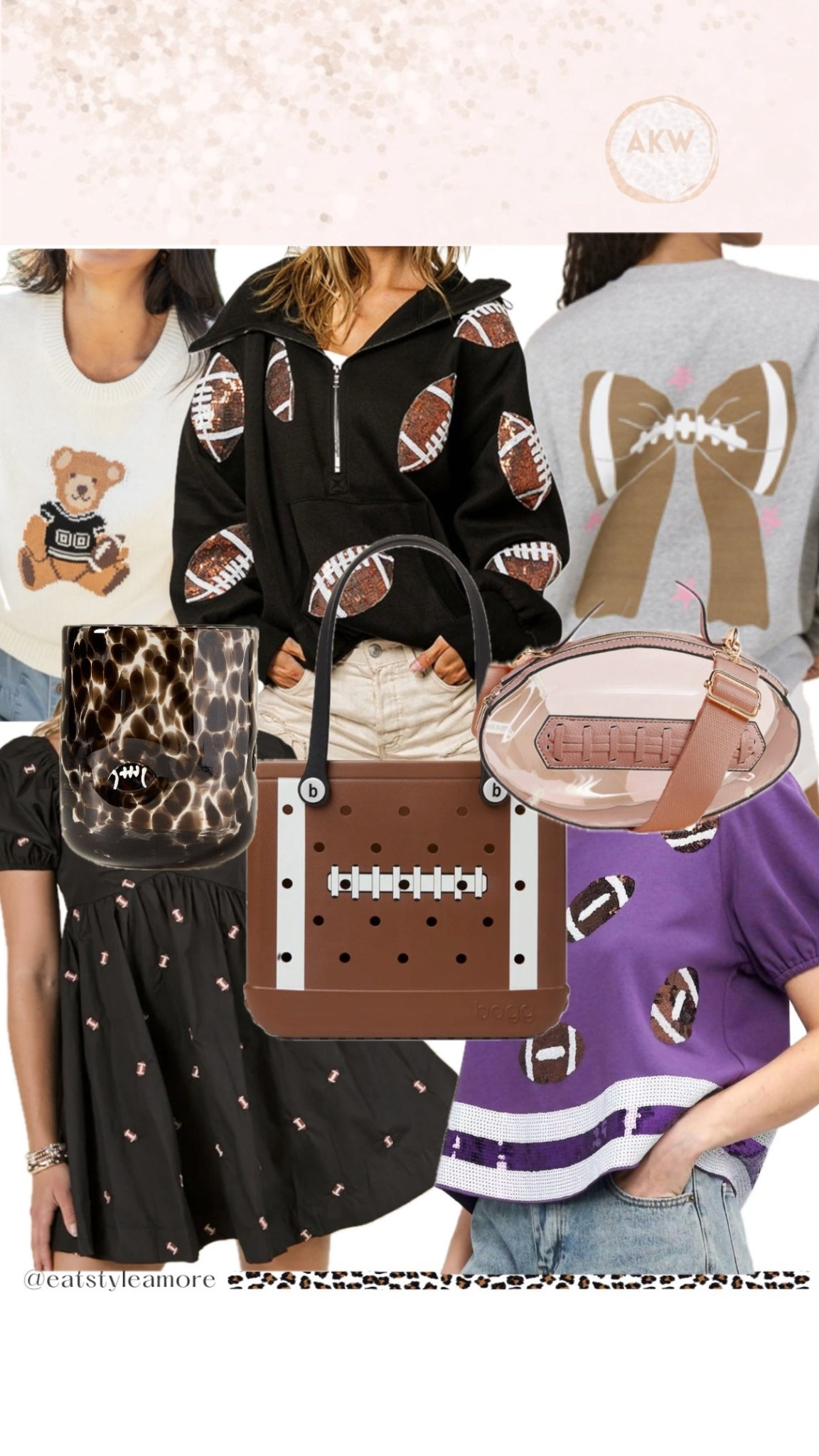 The cutest girly football season clothes and accessories. 