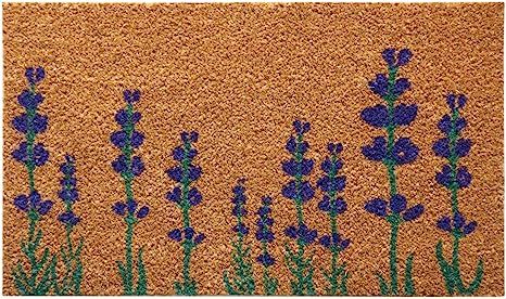 Rubber-Cal "Purple English Lavender Flower Doormat, 18 x 30 | Amazon (US)