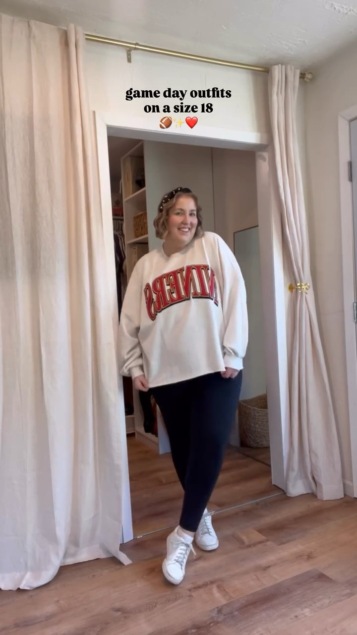 Some game day outfit inspo on a size 18🏈❤️ 

#LTKPlusSize #LTKSeasonal #LTKStyleTip