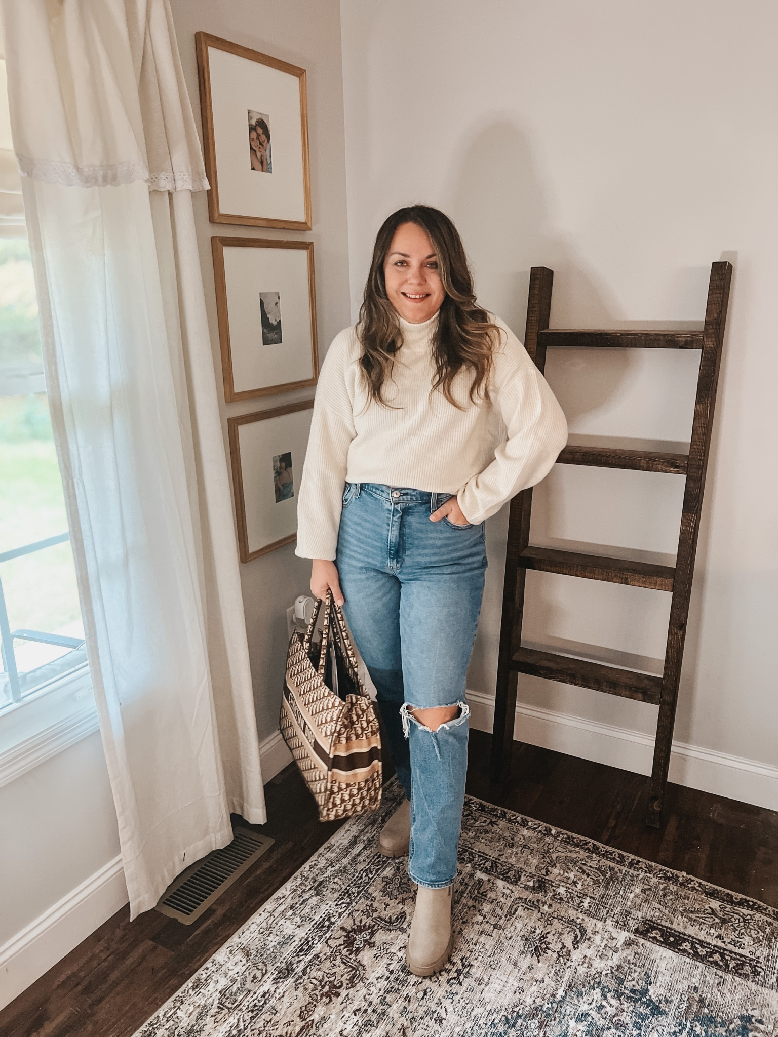 Love this super soft sweater paired with my favorite jeans from Abercrombie! Both fit tts. Tucked the sweater in. 






Fall outfits for women what to wear in fall 
fall work outfits 
chic outfits for fall 
how to style western boots fall
sweater outfit
 fall skirt 
how to style a skirt for fall

Fall outfits 
Fall dress 
Fall 
Fall fashion 2022
Boots
Halloween 
Fall decor 
Teacher outfits 
Home decor 
Work wear 
Knee high boots 
Leather bag 
Amazon outfit insp 
Fall outfits 2022 
Fall dress
Workwear 
Amazon fashion 
Amazon finds
Amazon fashion 
Walmart fashion 
Walmart finds 
Walmart shoes 
Athletic shoe 
Work Wear
Business Casual Casual
Cocktail dress
Back to School
Work blazers 
Jumpsuit 
Midsize fashion 
Wedding guest dress 
Plus size fashion 


#LTKSeasonal #LTKstyletip #LTKunder50