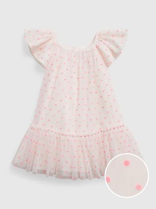 Baby Flutter Sleeve Tulle Dress | Gap (US)
