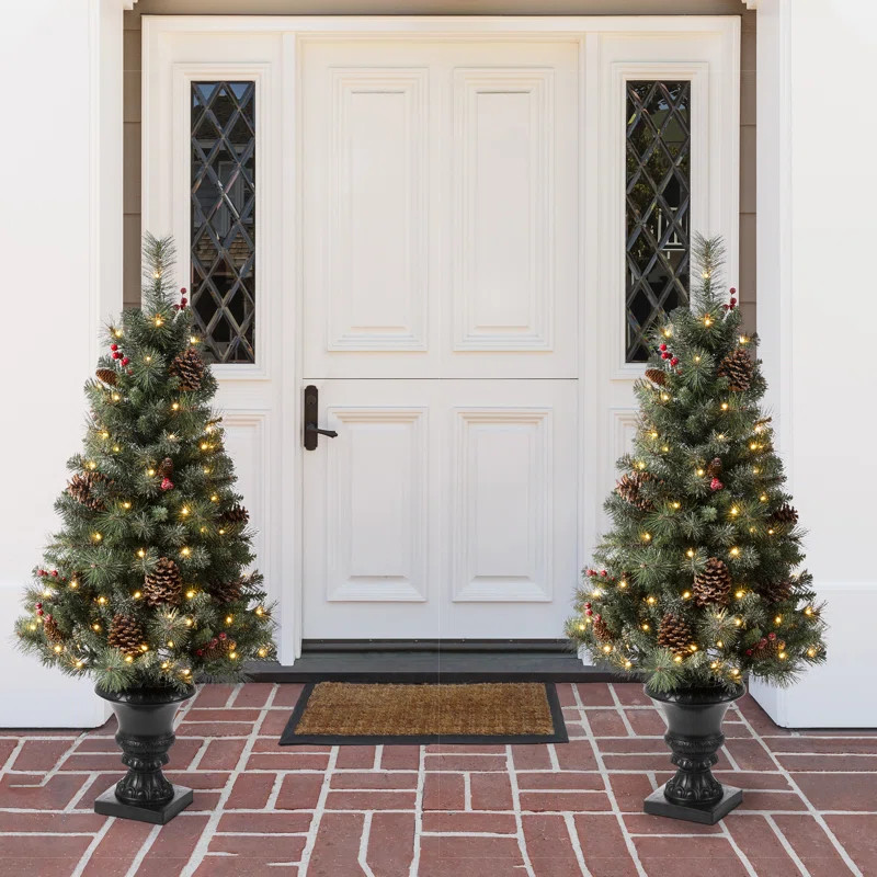 Lighted Cypress Christmas Tree | Wayfair North America