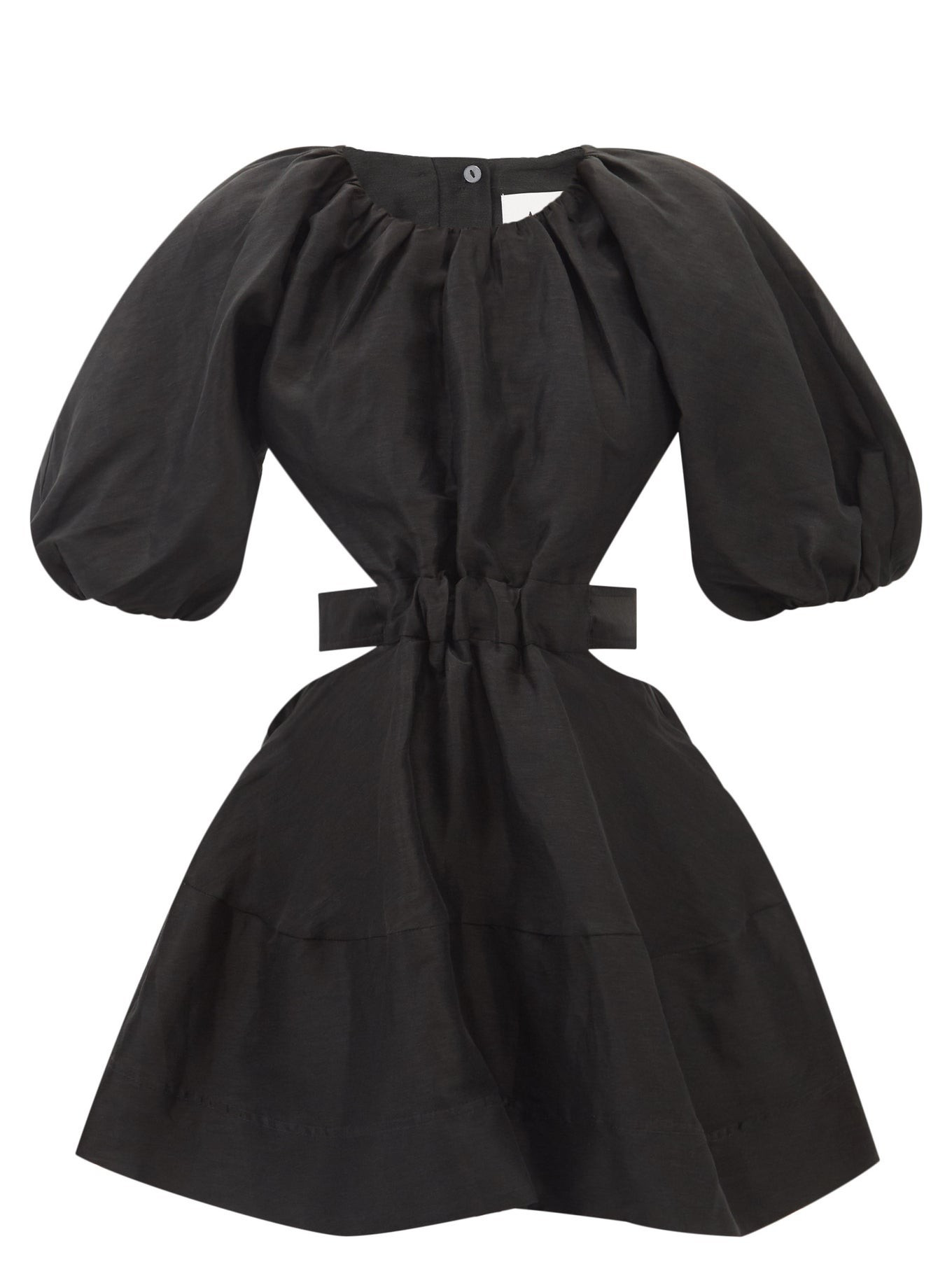 Psychedelia cutout linen-blend mini dress | Matches (US)