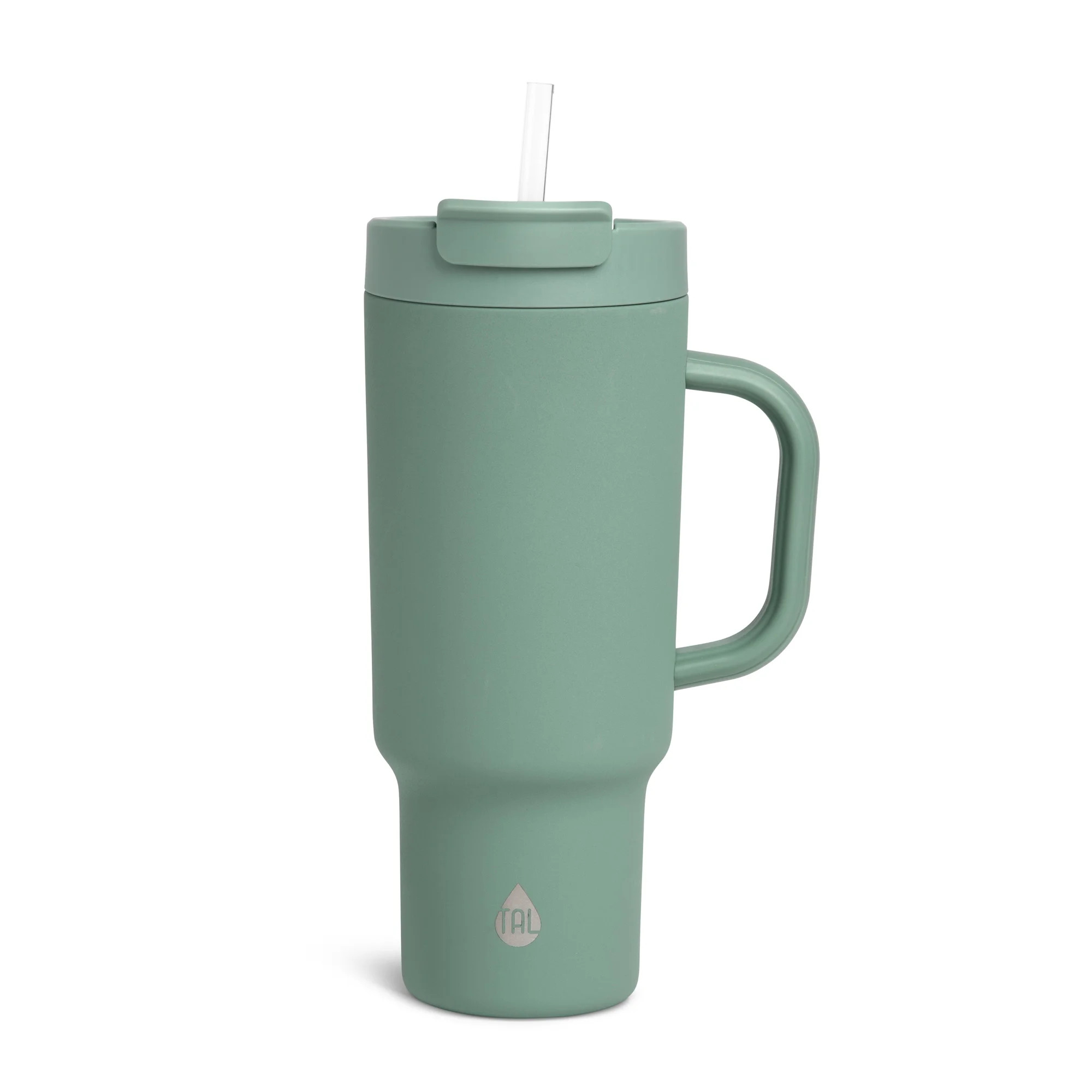 TAL Stainless Steel Hudson Tumbler with Straw 40 fl oz, Sage | Walmart (US)