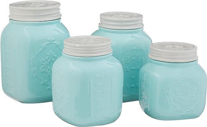 Young's Home Decor Ceramic Canister (Set of 4), 5.75" x 10.75" x 5.75" (15651) | Amazon (US)