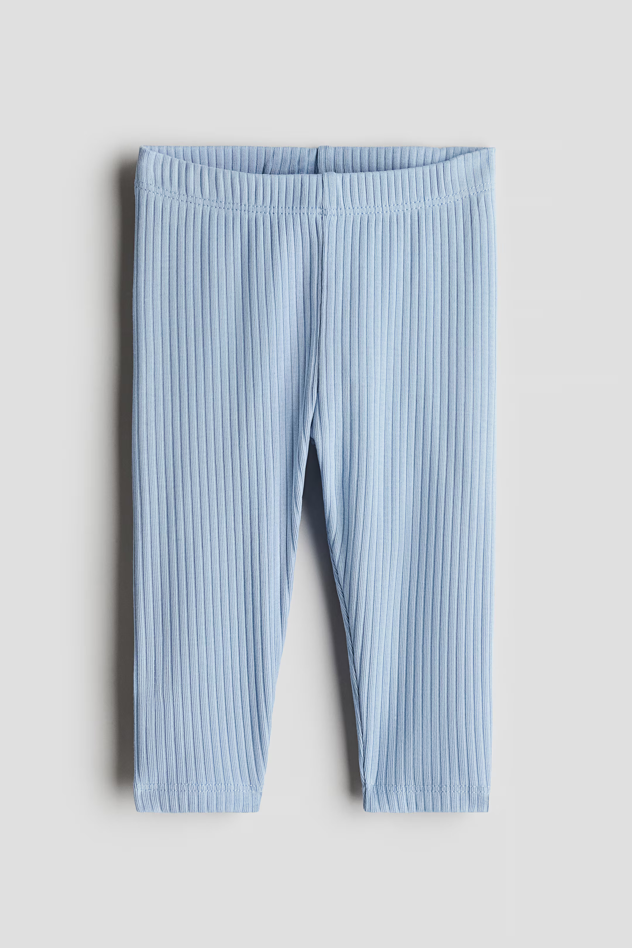Ribbed Cotton Leggings - Light gray - Kids | H&M US | H&M (US + CA)