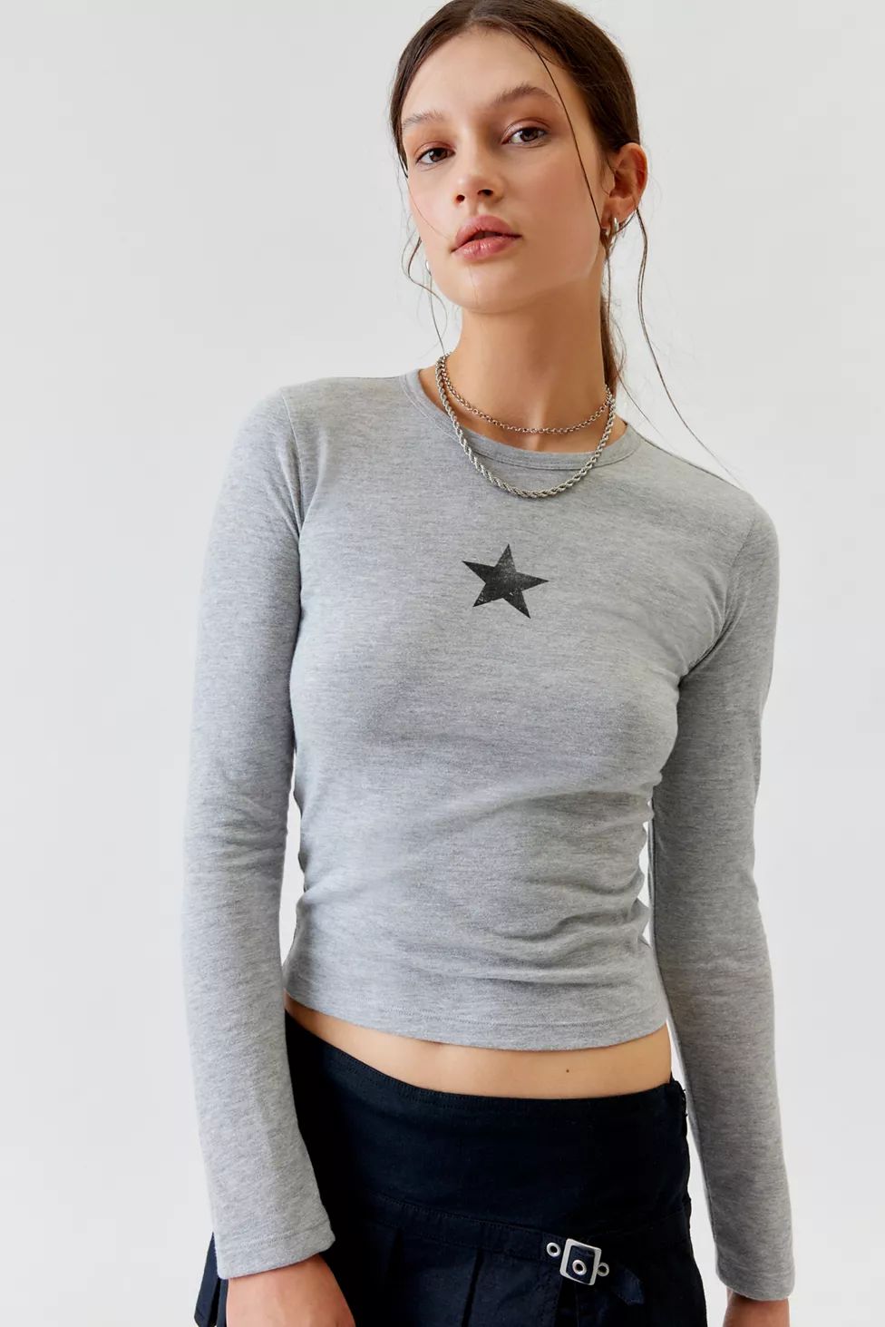 Star Long Sleeve Tee | Urban Outfitters (US and RoW)