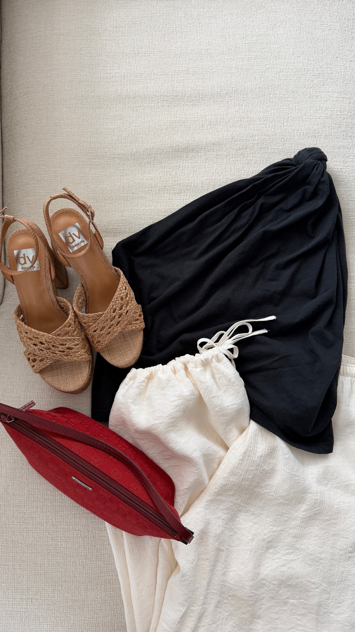 XS balloon pants! They run big! My top is the Harvey top from Reformation- no longer sold but lots of similar options!