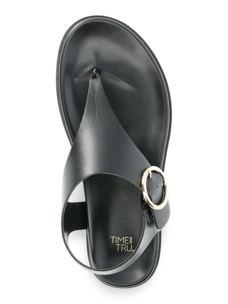 Time and Tru Women's Minimalist Buckle Sandals | Walmart (US)