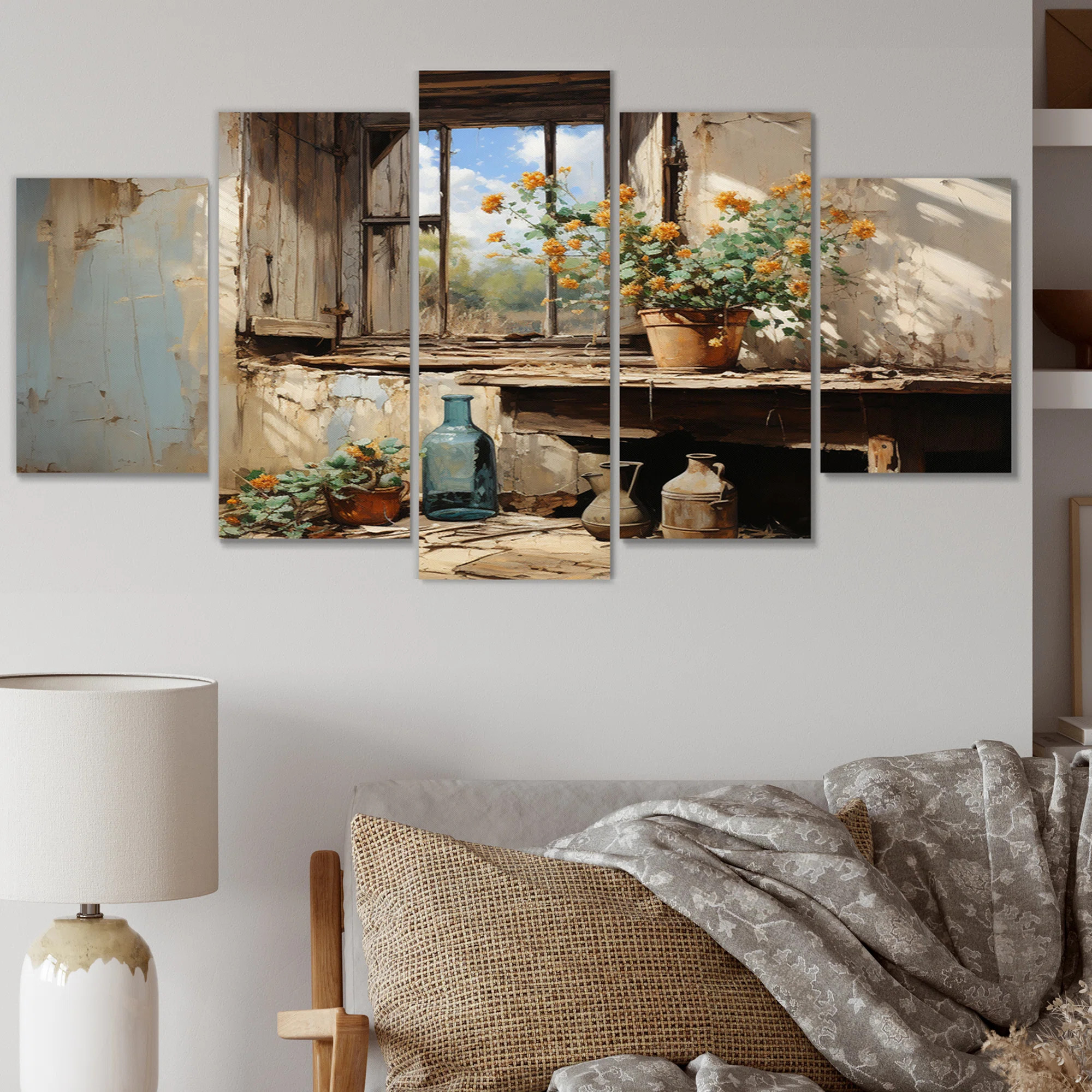 Minimalism Farm Poteries I Landscape & Nature Wall Decor on Metal | Wayfair North America