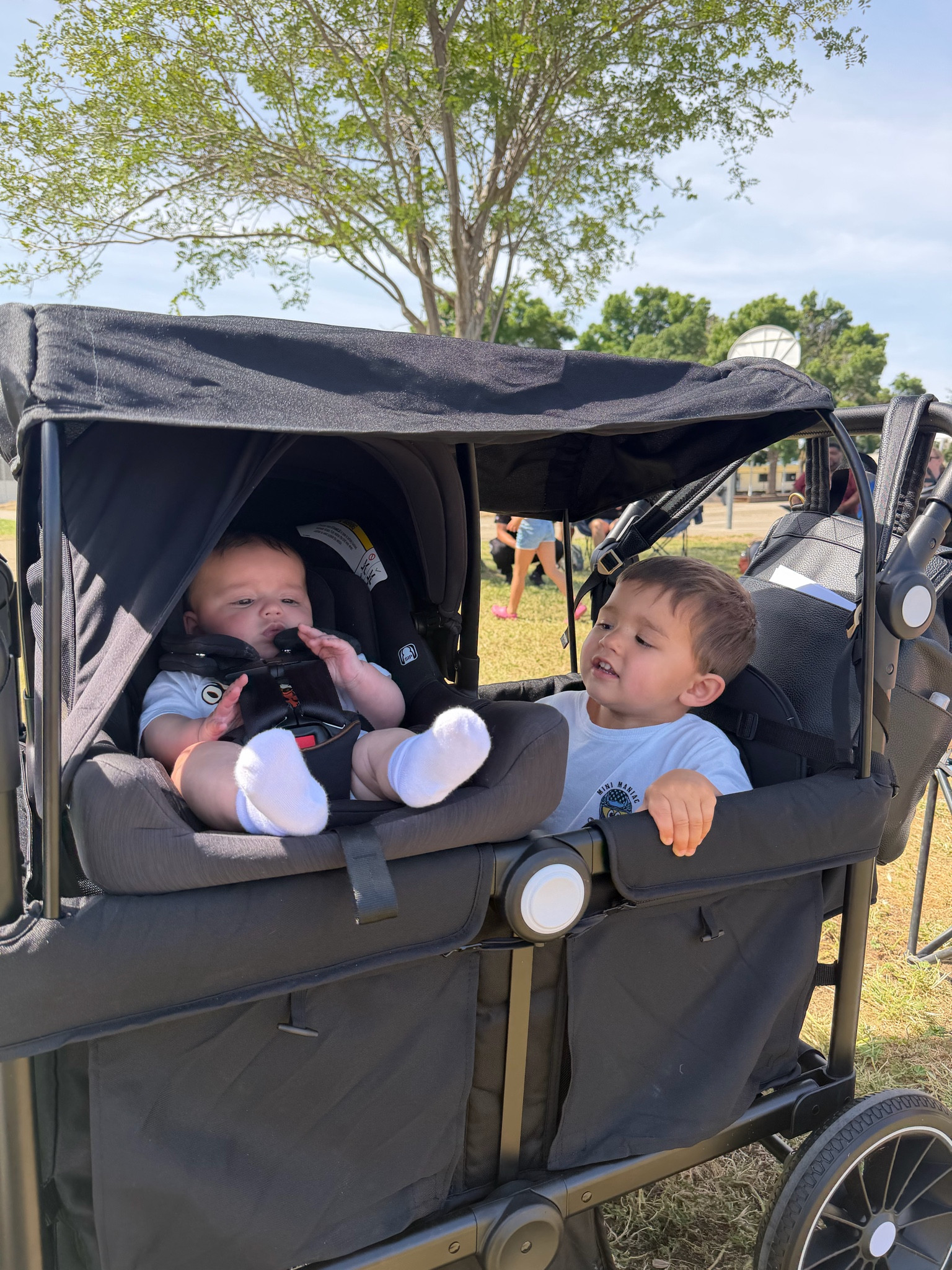 Do not listen to what anyone says, You need a wagon when you’re a mom! End of story! And we love this kinder brand! Our nuna car seat even fits on top. 

#LTKmomlife #LTKKids #LTKTravel