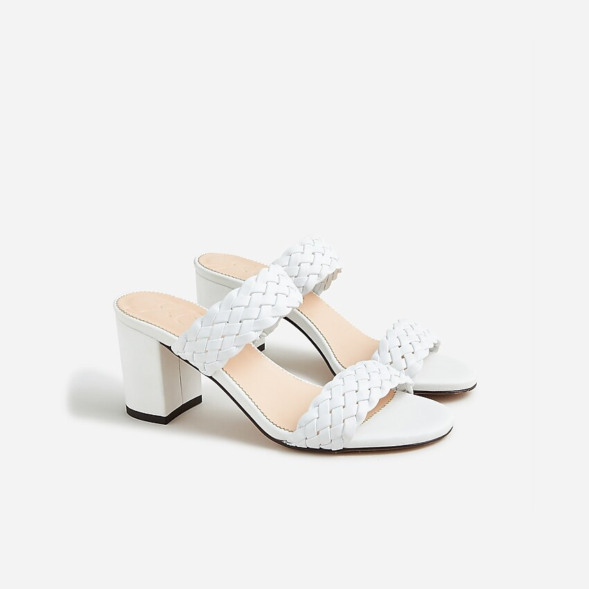Lucie braided-strap sandals in Italian leather | J. Crew US