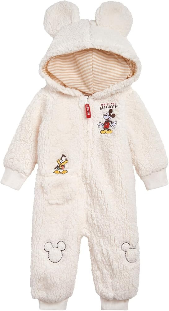 Disney Baby Faux Shearling Cosplay Coverall Newborn to Infant Sizes (Newborn - 24 Months) | Amazon (US)
