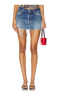 EB Denim Vintage Mini Skirt in Dark Wash from Revolve.com | Revolve Clothing (Global)
