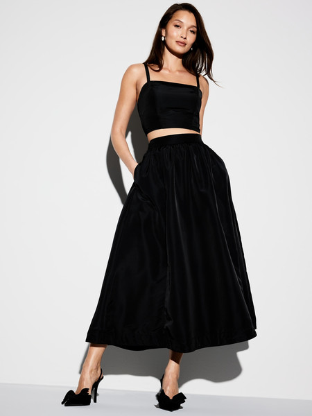 The Occasion by Old Navy High-Waisted Taffeta Midi Skirt | Old Navy (US)