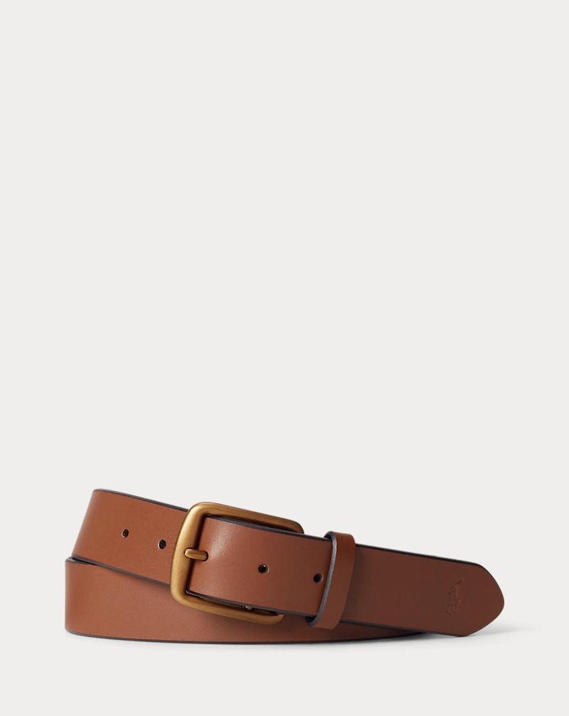 Signature Pony Leather Belt for Men | Ralph Lauren® UK | Ralph Lauren (UK)