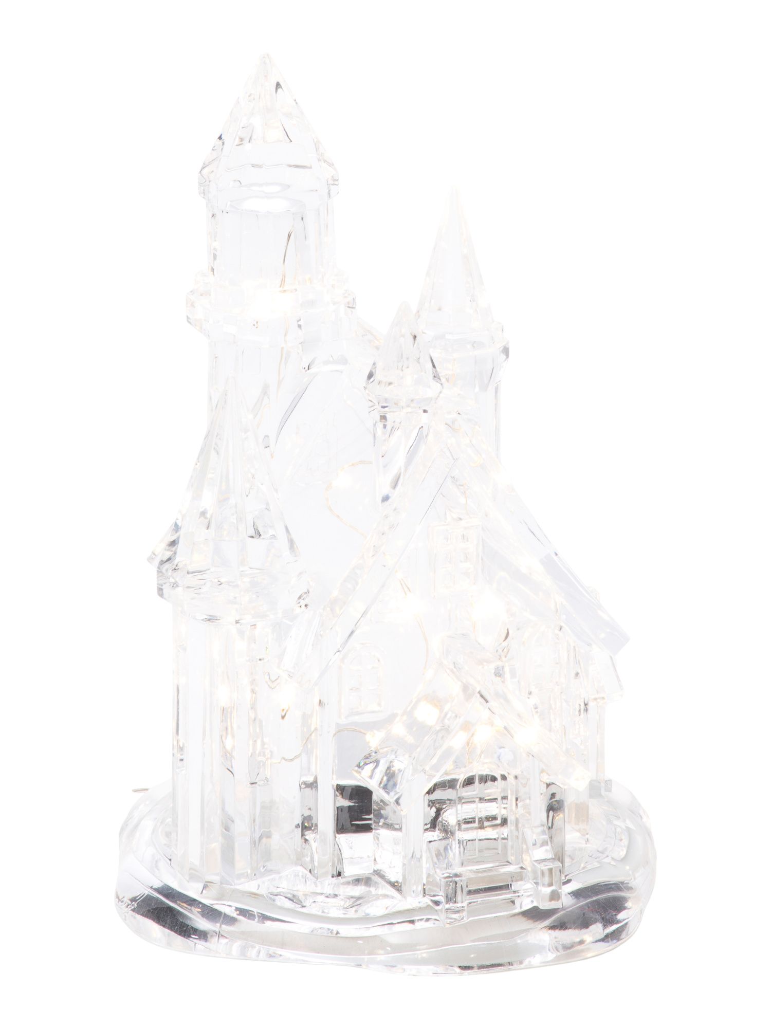 8in Acrylic Led Castle | TJ Maxx