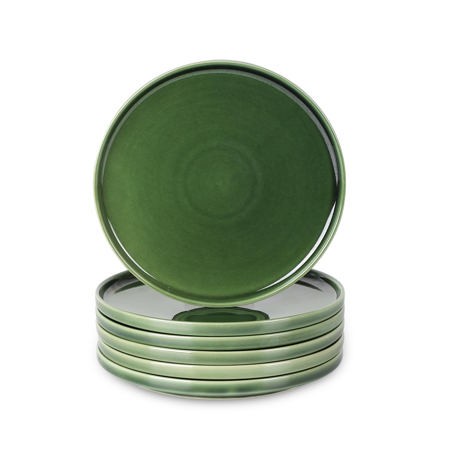 vicrays Ceramic Salad Plates Set - Porcelain 8 Inch Flat Dessert Appetizer Plate for Lunch Home P... | Amazon (US)