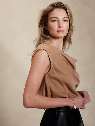 Cowl-Neck Top | Banana Republic Factory