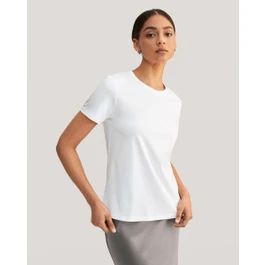 Basic Silk Cotton Blend T-shirt | LilySilk