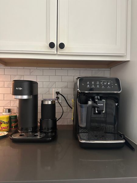 Loving my current coffee setup — and my Mr. Coffee iced coffee machine is only a fraction of the cost of the Phillips espresso machine!

#LTKhome
