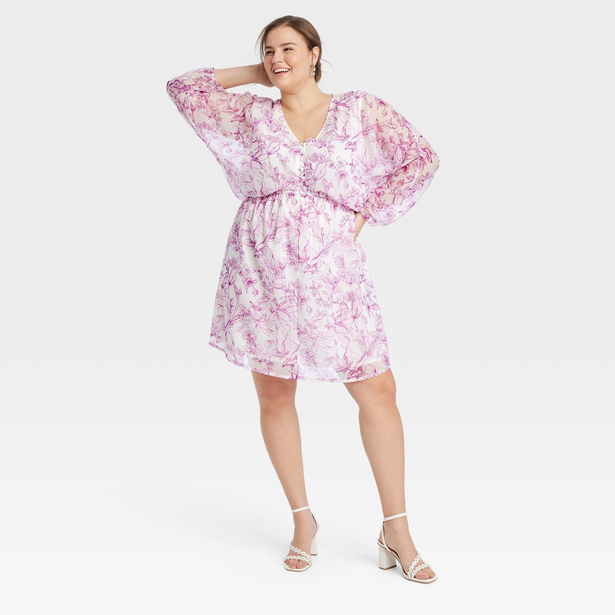 Women's Balloon Long Sleeve Mini Dress - A New Day™ | Target