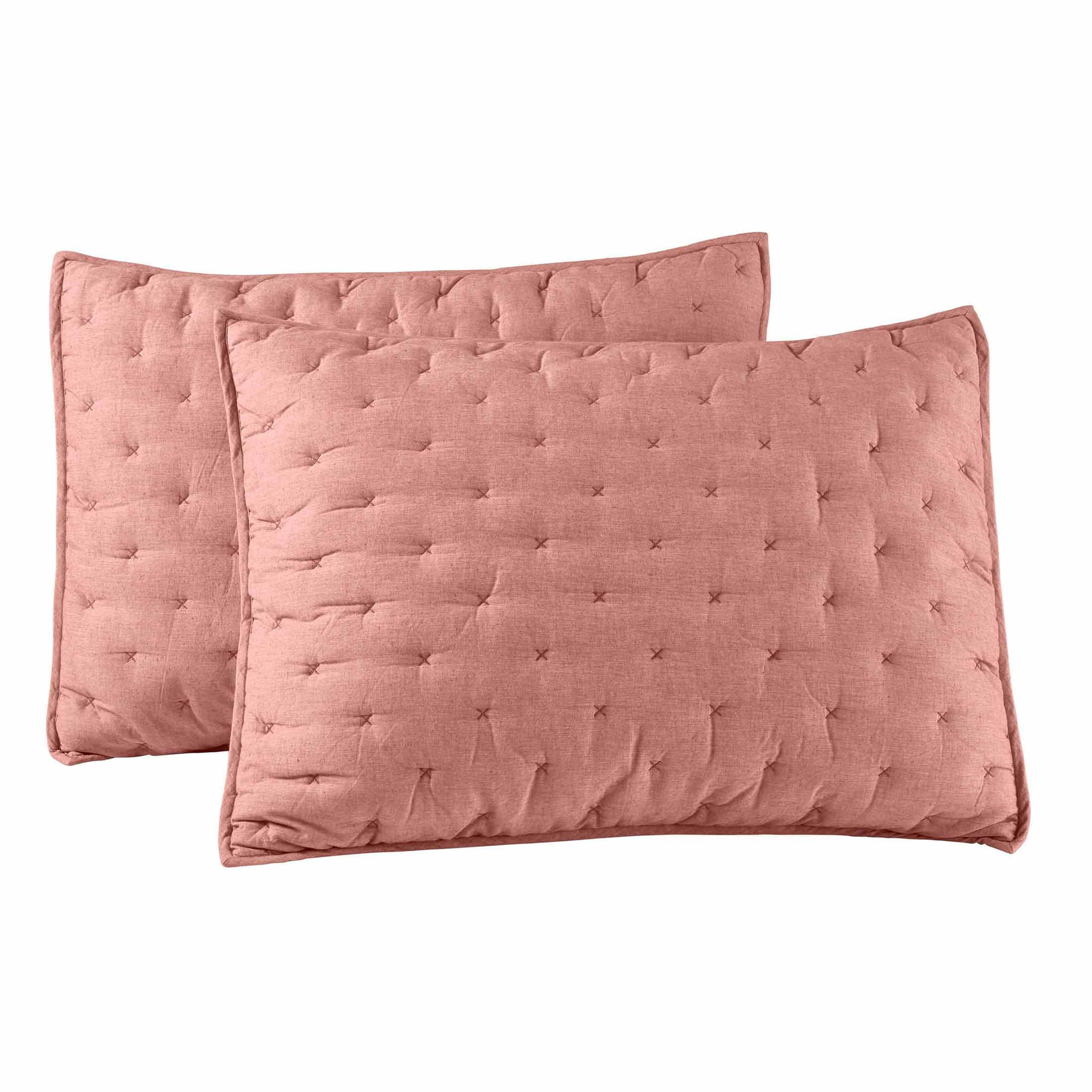 Better Homes & Gardens Rose Chambray Pillow Shams, Standard (2 Count) - Walmart.com | Walmart (US)