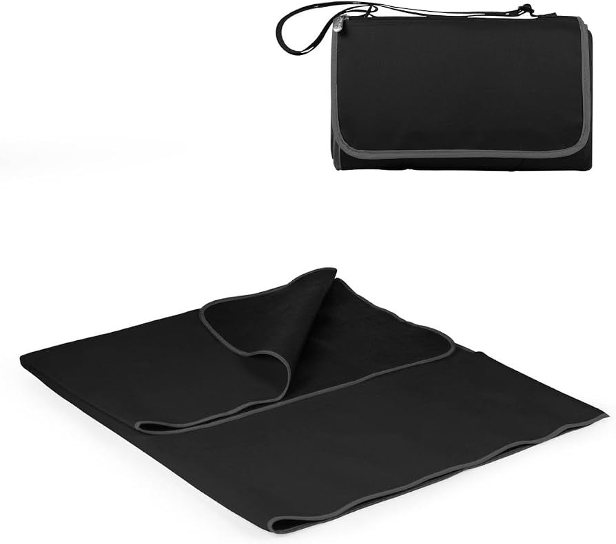 PICNIC TIME Outdoor Picnic Blanket Tote, 59"x51" Foldable Beach & Camping Blanket with Soft Fleec... | Amazon (US)