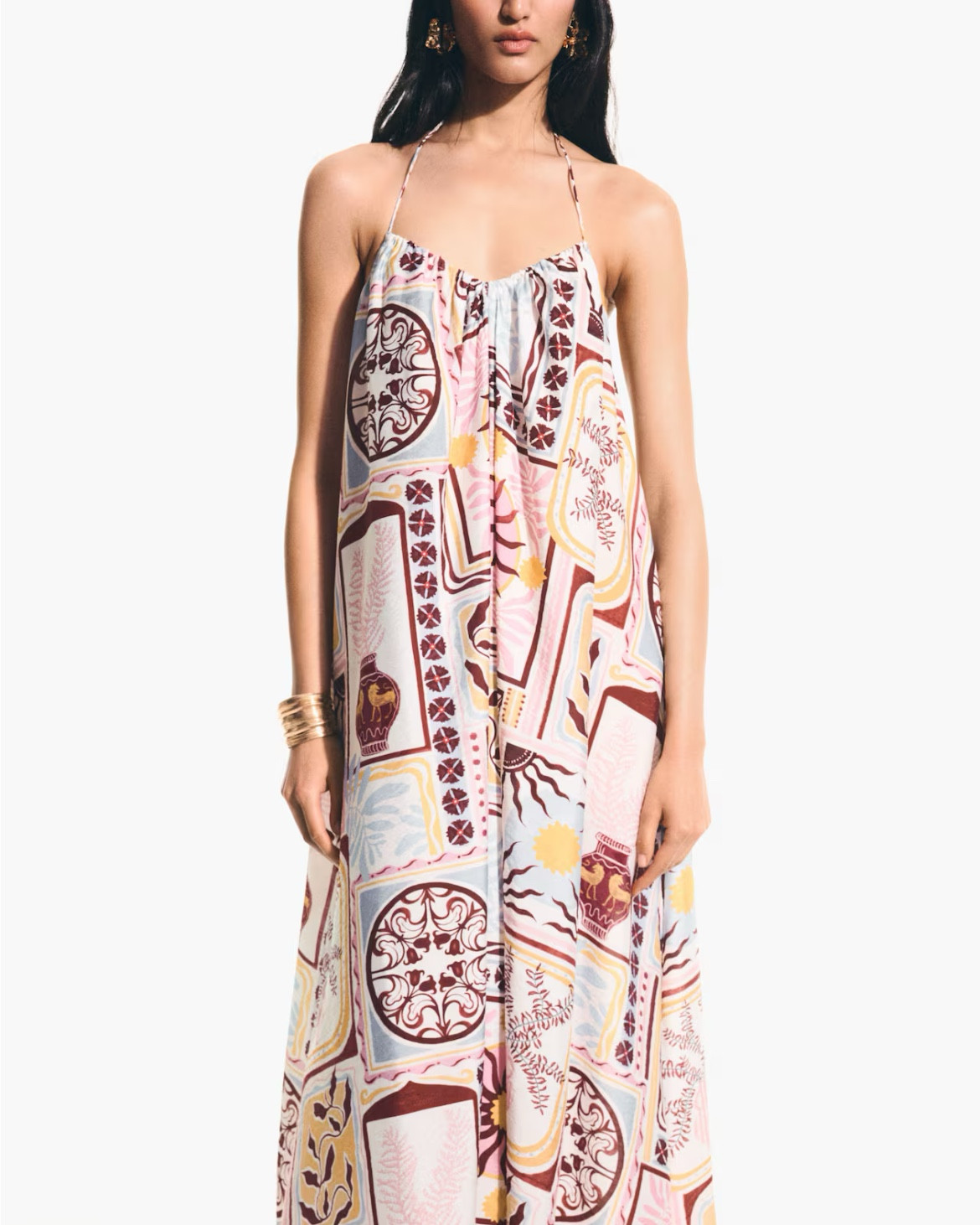 Flowy patterned maxi dress
Spring break 
Beach vacation outfit 

#LTKSeasonal