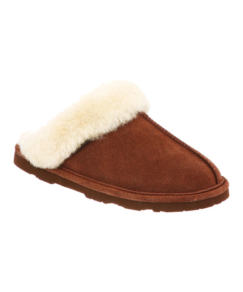 BEARPAW Women's Slippers HICKORY - Hickory Loki Suede Slipper - Women | Zulily