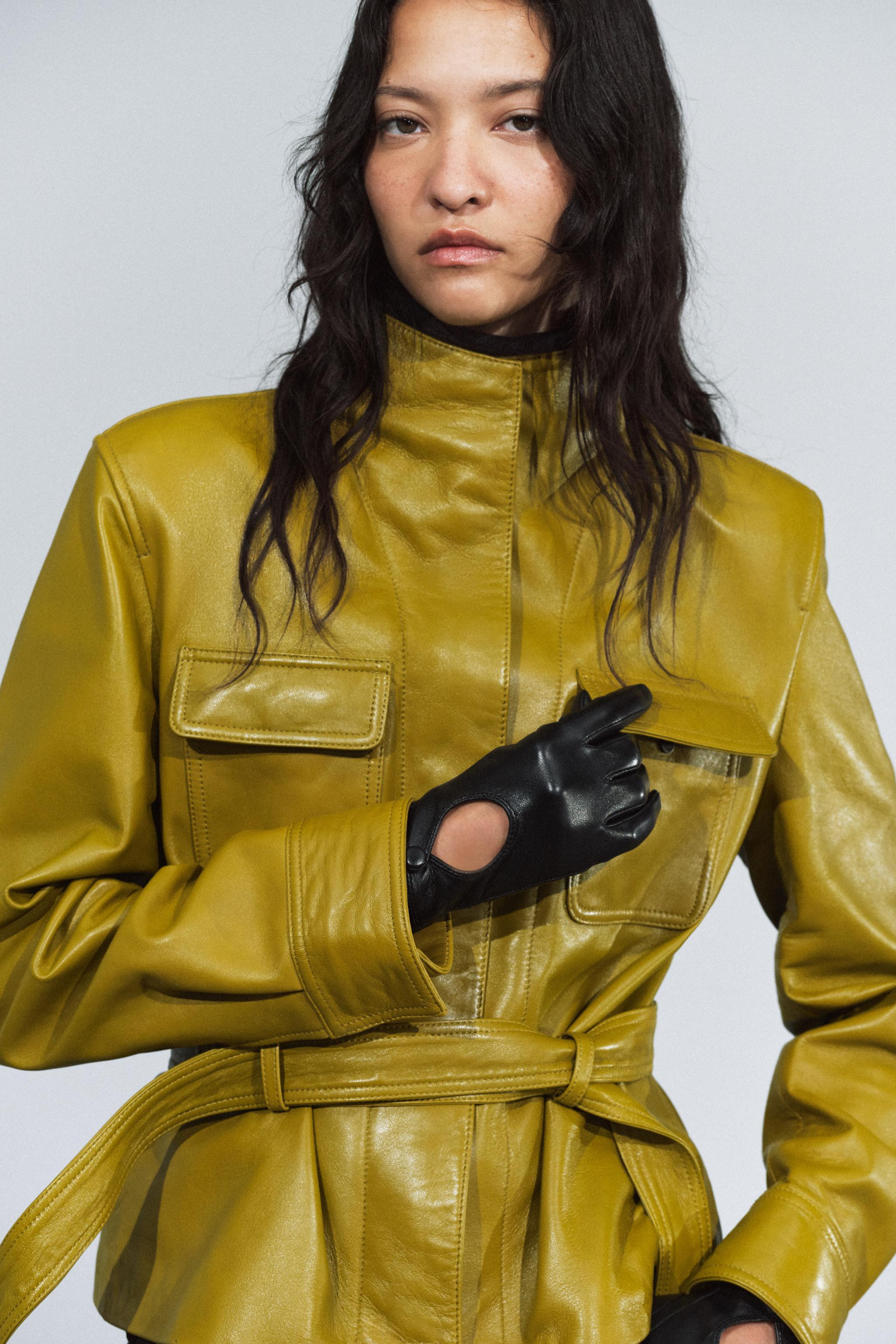 100% LEATHER SHORT GLOVES | Zara Canada