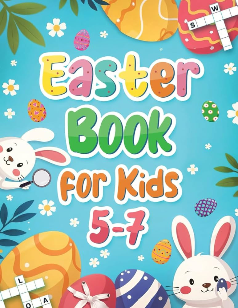 Easter Book for Kids 5-7: A Fun Activity Book with Dot-to-Dots, Coloring Pages, Word Searches, an... | Amazon (US)