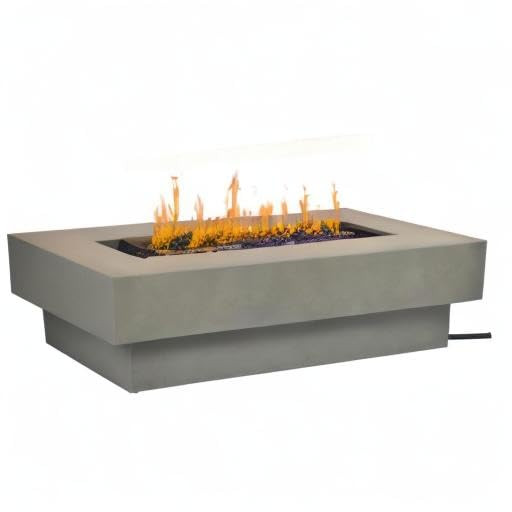 Outdoor Low Profile Fire Table, 48-inch Rectangle Propane Gas Fire Pit Table, 50,000 BTU Modern F... | Amazon (US)
