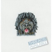 Black Doodle Needlepoint/Dog Needlepoint Canvas/Hand Painted Canvas | Etsy (US)