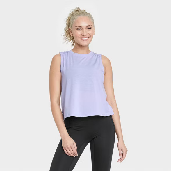 Women's Active Cropped Cinch Crop Tank Top - All in Motion™ | Target