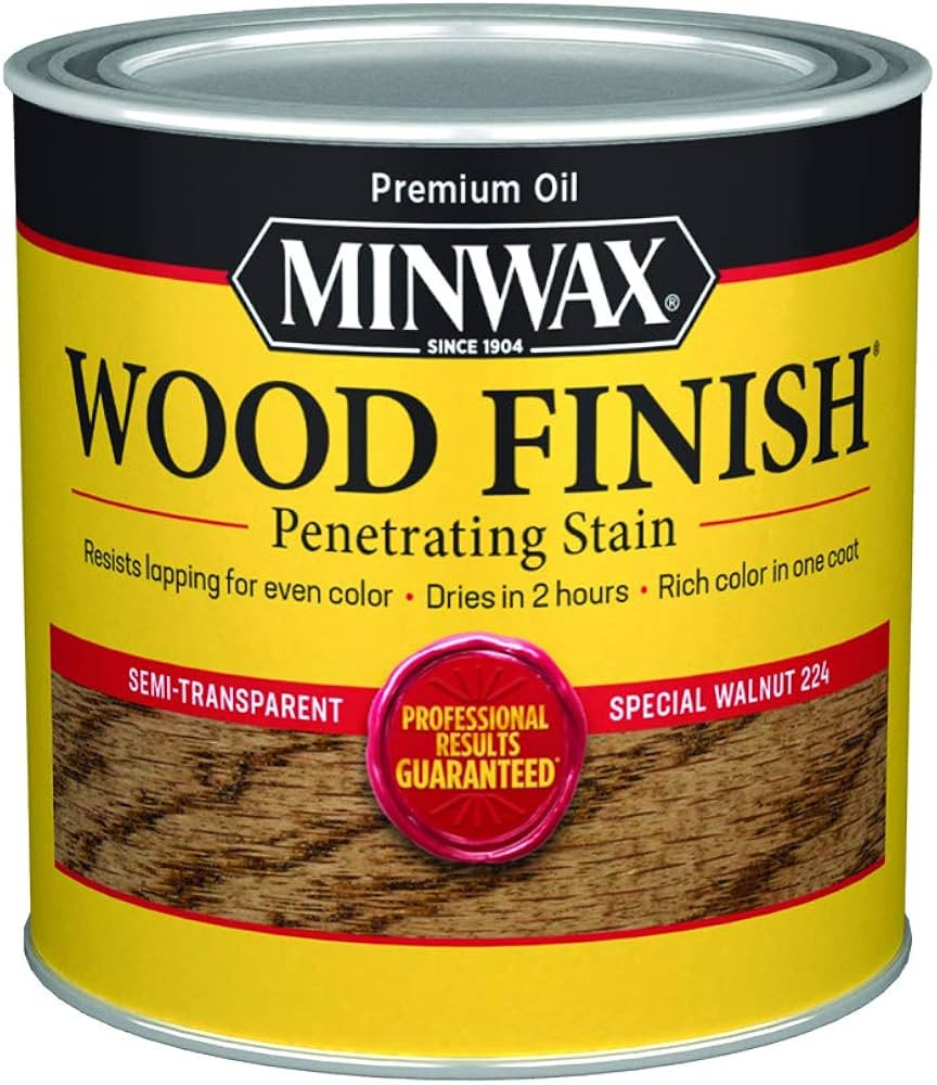 1/2 pt Minwax 22240 Special Walnut Wood Finish Penetrating Oil-Based Wood Stain | Amazon (US)