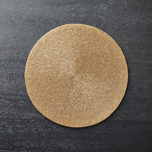 Glass Beaded Linens Placemats | West Elm (US)
