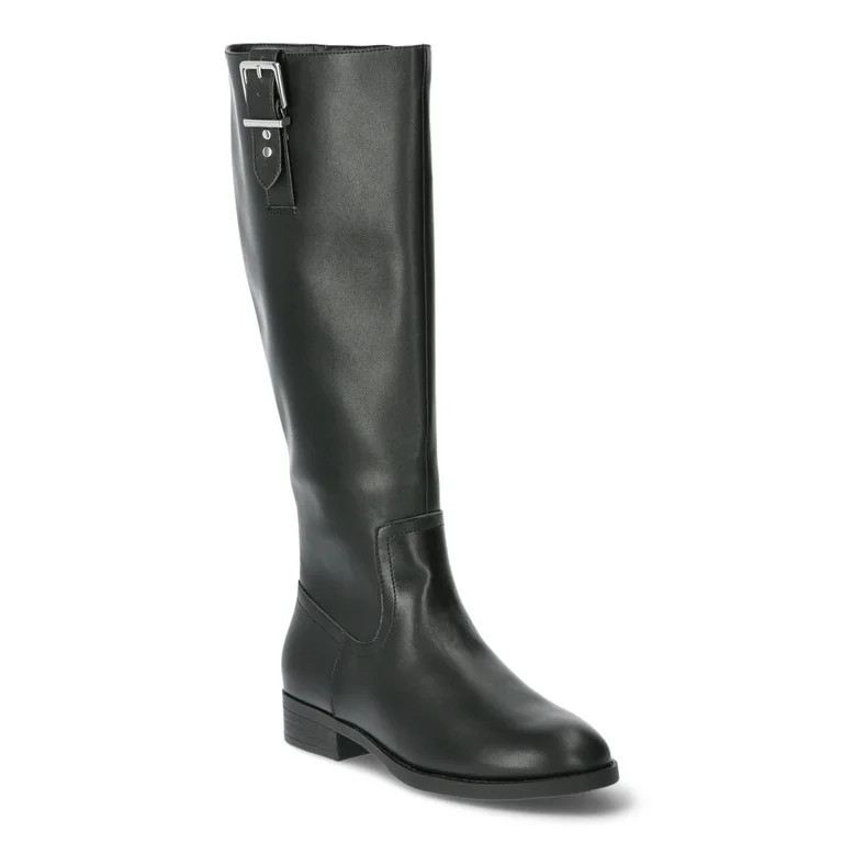 Time and Tru Women's Riding Boots, Wide Width Available | Walmart (US)