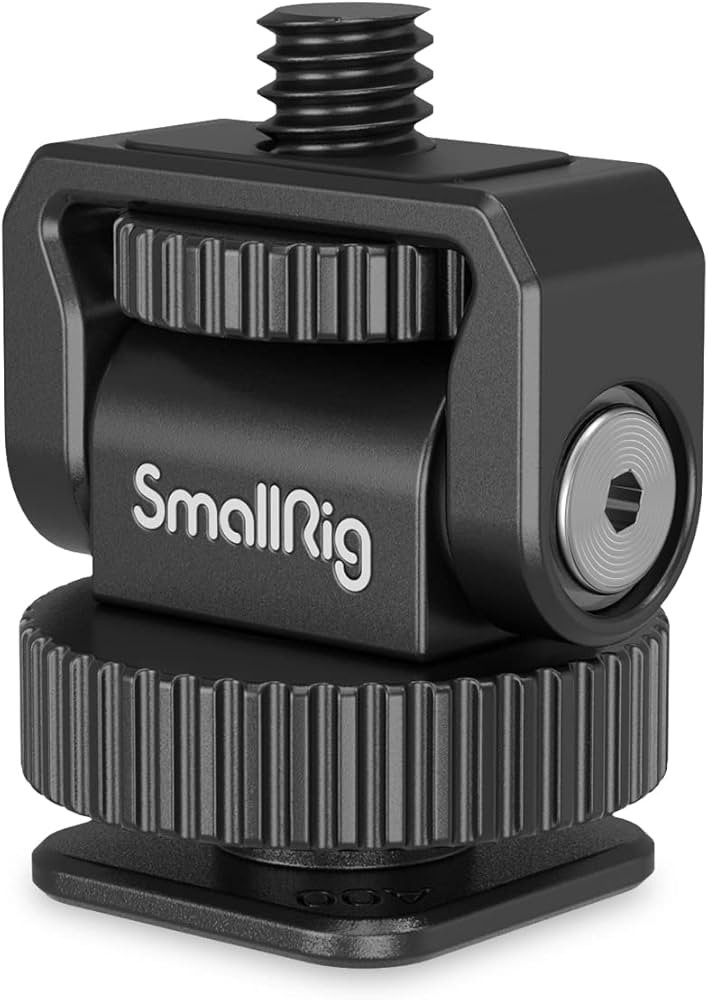 SmallRig 1/4" Mini Ball Head Cold Shoe Mount Adapter with 1/4"-20 Thread for Camera Phone Cage LE... | Amazon (US)