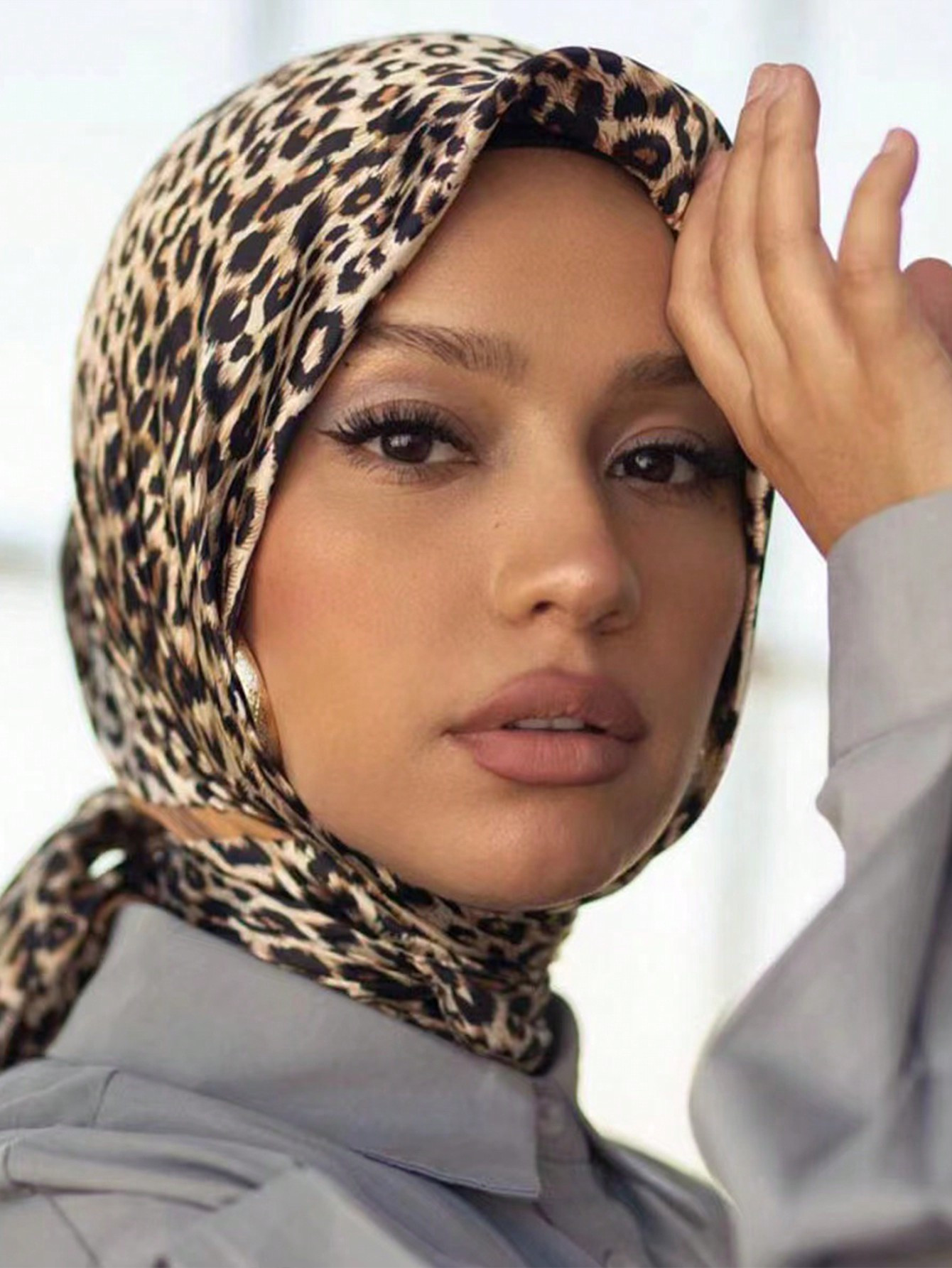 Trends1pc 90cm Women's Leopard Print Scarf, Multifunctional For Waist Wrap, Decoration, Head Scar... | SHEIN